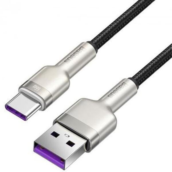 کابل تبدیل USB به USB-C باسئوس مدل CAKF HIGH CURRENT 66W طول 1 متر