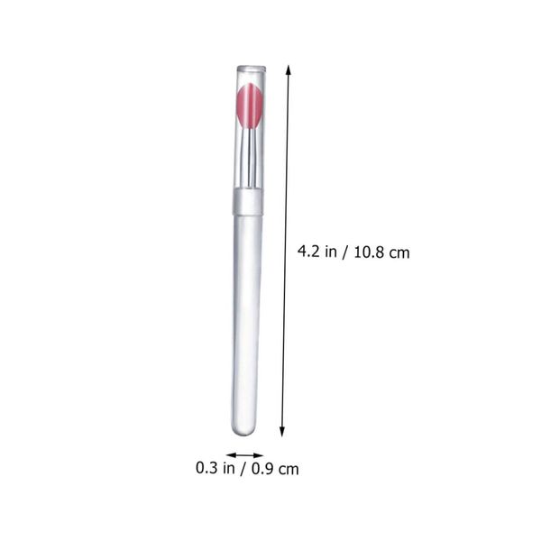 قلم موی طراحی ناخن مدل کروم سیلیکونی