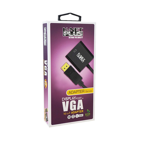 مبدل Displayport به VGA کی نت پلاس مدل KP-CODP2V02