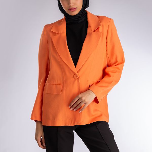 کت زنانه نیزل مدل 0228-016 رنگ نارنجی