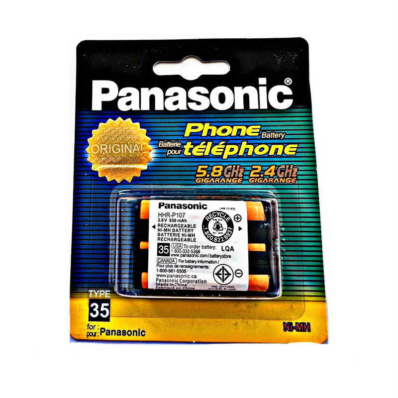 باتری تلفن بی سیم پاناسونیک مدل p107