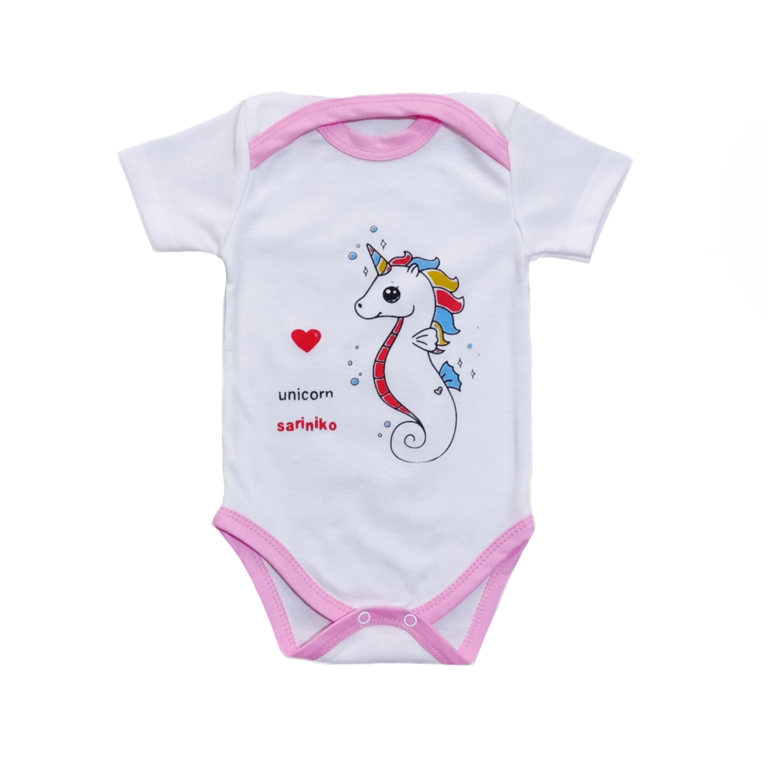 ست 3 تکه لباس نوزادی سرینیکو مدل Unicorn کد B03