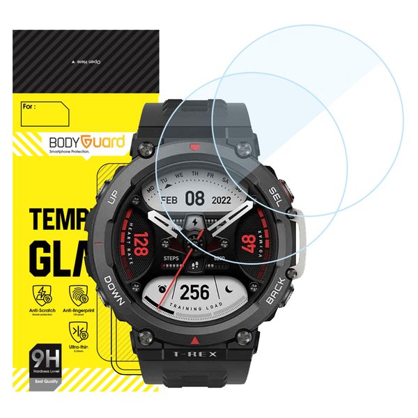 محافظ صفحه نمایش بادیگارد مدل GW مناسب برای ساعت هوشمند امیزفیت T-Rex 2 بسته 2 عددی
