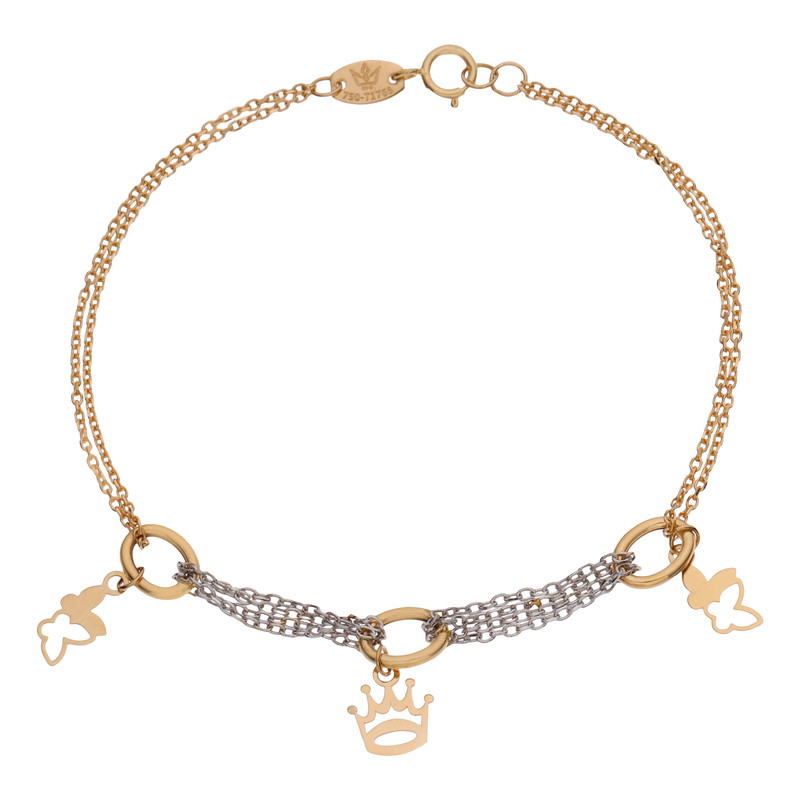 دستبند طلا 18 عیار زنانه مایا ماهک مدل MB1683
