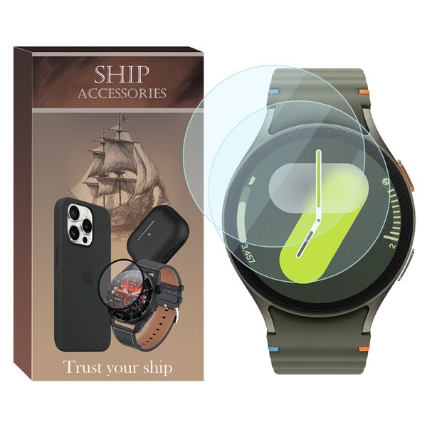 محافظ صفحه نمایش شیشه‌ای شیپ مدل Glass-SH مناسب برای ساعت هوشمند سامسونگ Galaxy Watch 7 40mm بسته دو عددی