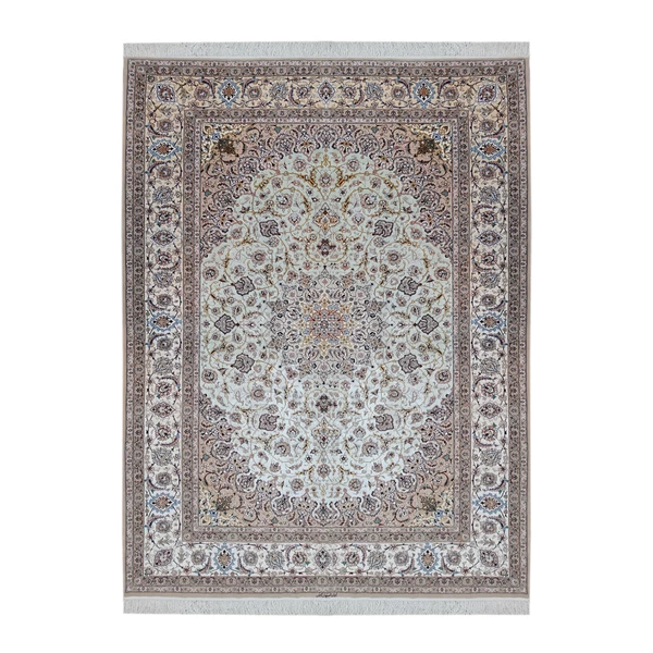 فرش دستبافت شش و نیم متری اصفهان آبتین کد 1528 یک جفت