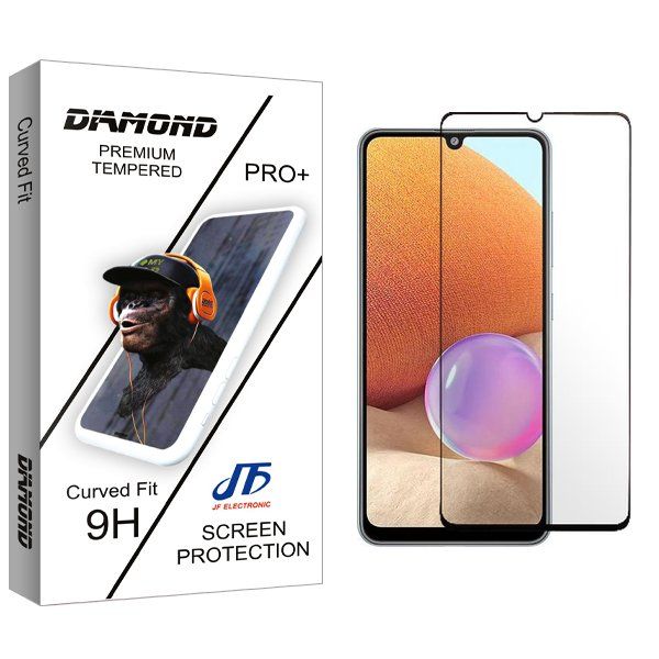 محافظ صفحه نمایش شیشه ای جی اف مدل Diamond Full مناسب برای گوشی موبایل سامسونگ Galaxy A32 4G