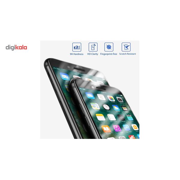 محافظ صفحه نمایش تمام چسب شیشه ای مدل 5D مناسب برای گوشی اپل آیفون 6 پلاس/ 6s پلاس