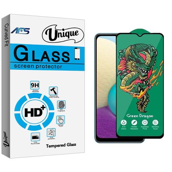 محافظ صفحه نمایش ای اف اس مدل Unique Green_Dragon مناسب برای گوشی موبایل سامسونگ Galaxy A02