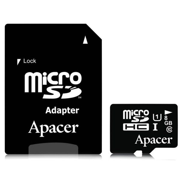 کارت حافظه‌ی اپیسر microSDHC 8GB UHS-I Class10 With Adapter