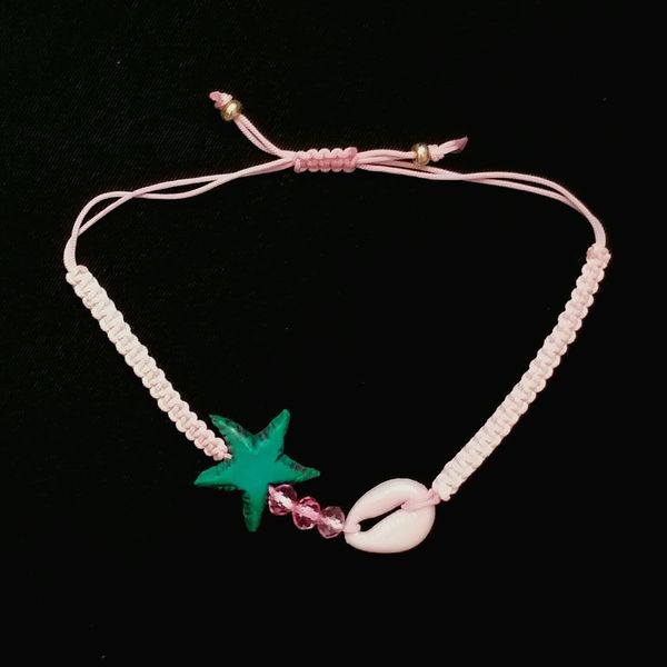دستبند زنانه مدل صدف و ستاره دریایی کد CH8