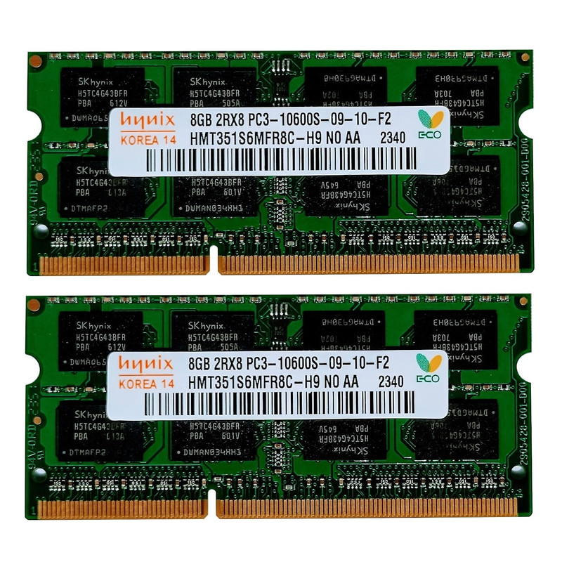 رم لپ تاپ DDR3 تک کاناله 1600 مگاهرتز CL11 هاینیکس مدل PC3-10600S ظرفیت 8 گیگابایت بسته دو عددی