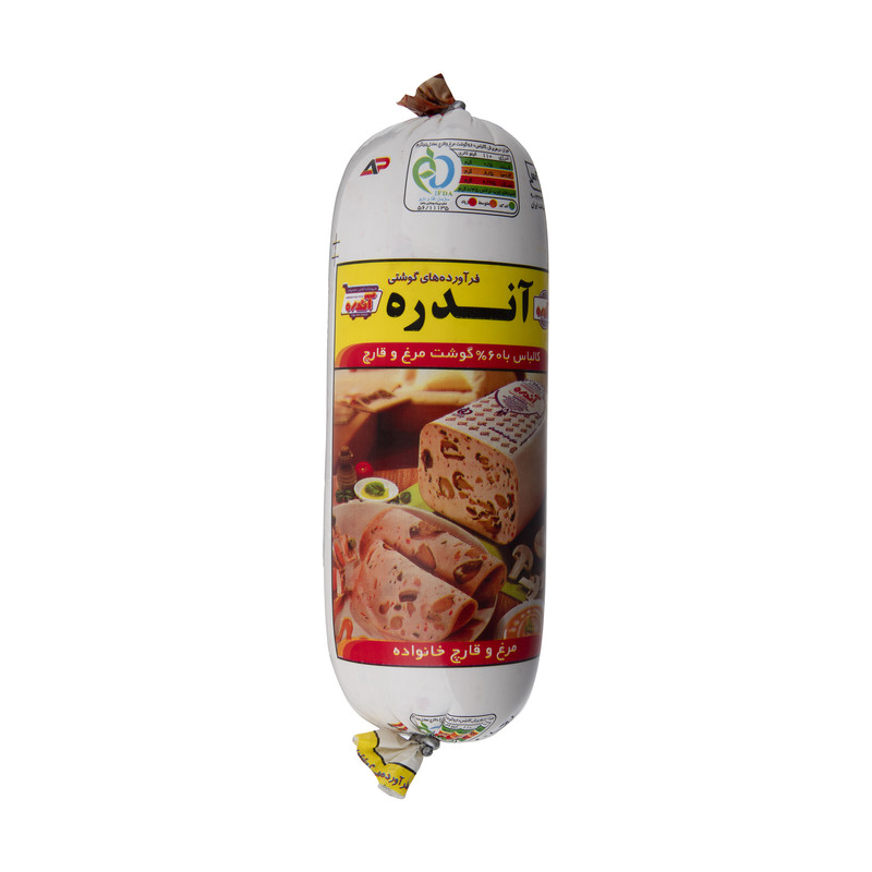 کالباس 60 درصد گوشت مرغ و قارچ آندره - 500 گرم 