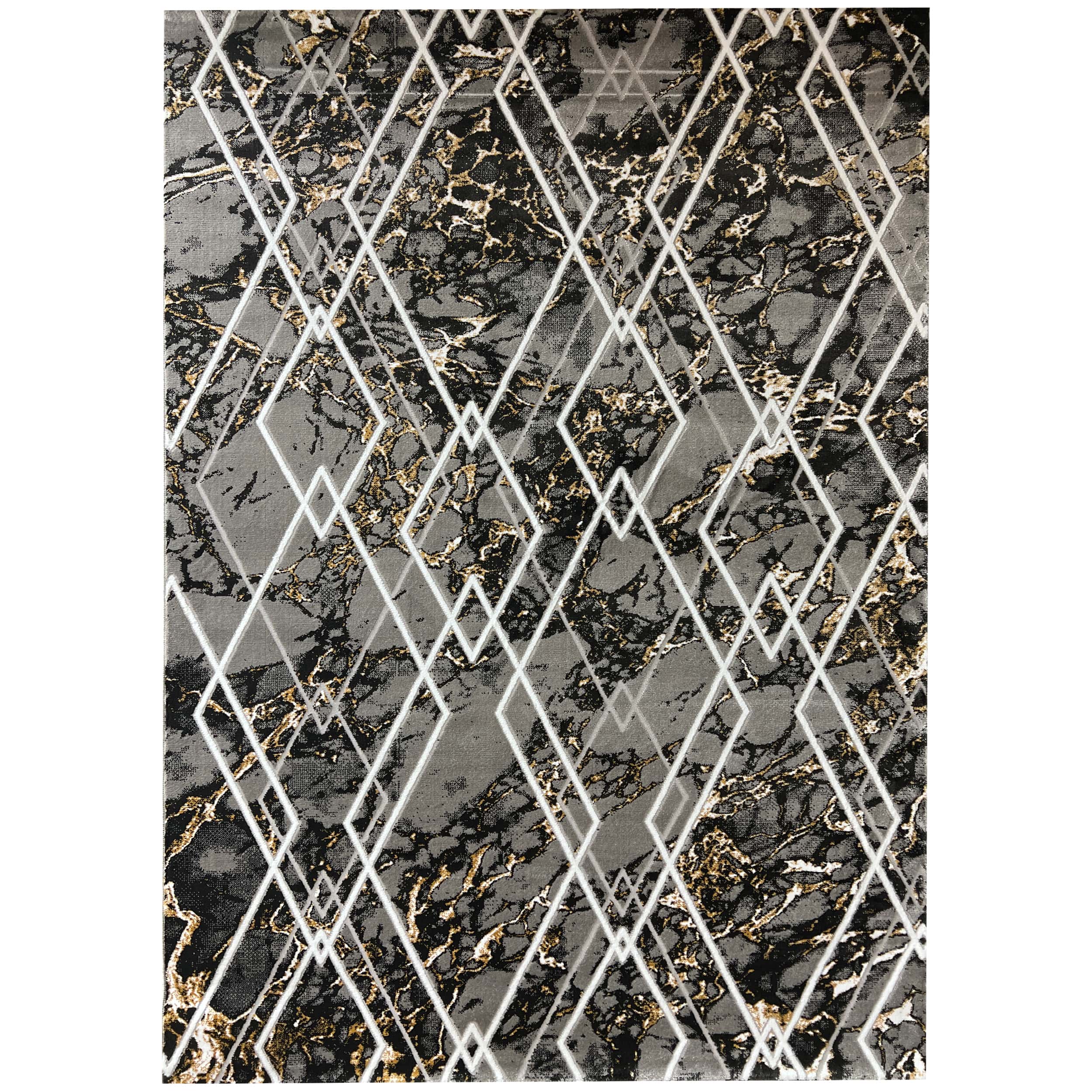 فرش ماشینی فرش ماهساره طرح وینتیج کد 1310 زمینه طوسی
