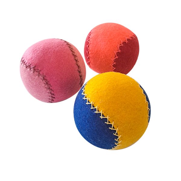 توپ بازی مدل بیسبال دوخت دار بسته 3 عددی