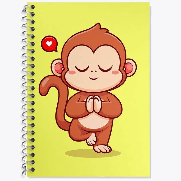 دفتر لغت 50 برگ خندالو مدل میمون کد 29449