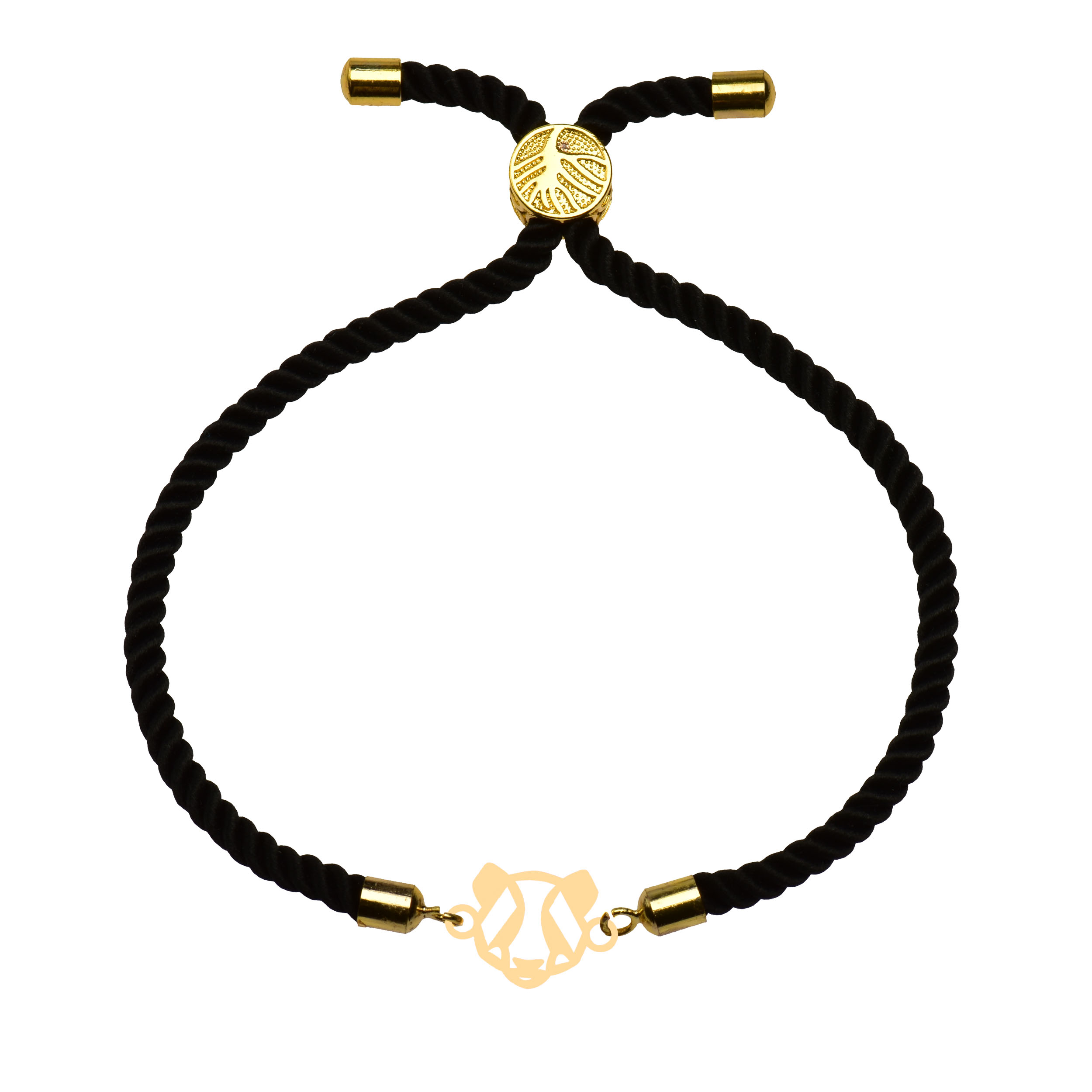 دستبند طلا 18 عیار زنانه کرابو طرح پاندا مدل Kr102159