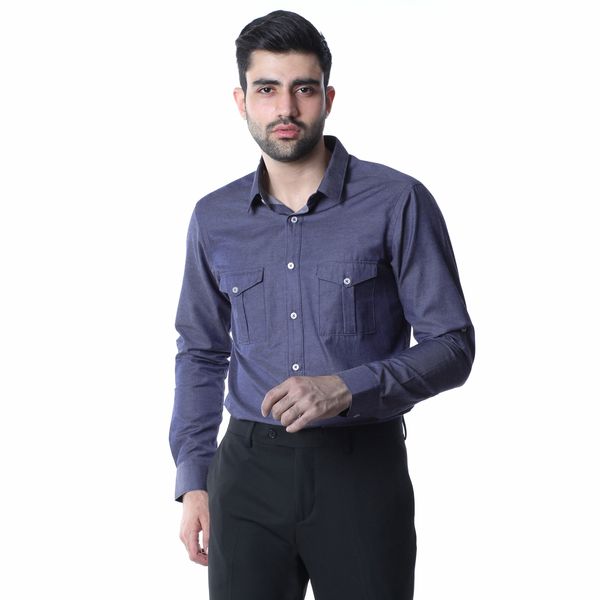 پیراهن مردانه سولا مدل SM420000032-Grey-Dark