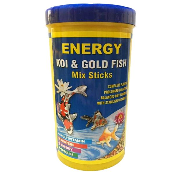 غذای ماهی انرژی مدل KOI &amp; GOLD FISH Mix Sticks حجم 1000میلی لیتر