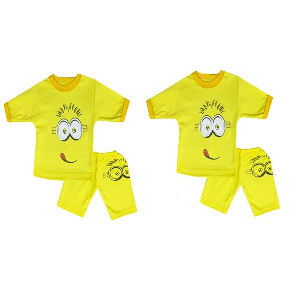 ست تی شرت و شلوارک نوزادی تروسکان مدل sd12 مجموعه 2 عددی