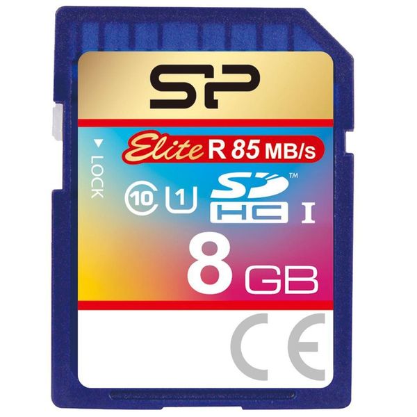 کارت حافظه SDHC سیلیکون پاور مدل Elite کلاس 10 استاندارد UHS-I U1 سرعت 85MBps ظرفیت 8 گیگابایت