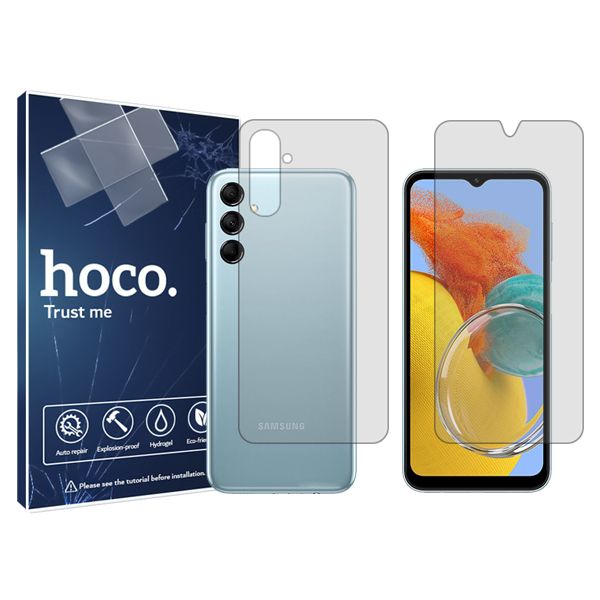محافظ صفحه نمایش شفاف هوکو مدل HyGEL مناسب برای گوشی موبایل سامسونگ  Galaxy  M 14 به همراه محافظ پشت گوشی