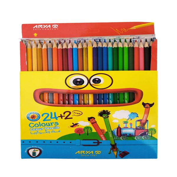 مداد رنگی 24 رنگ آریا کد 20