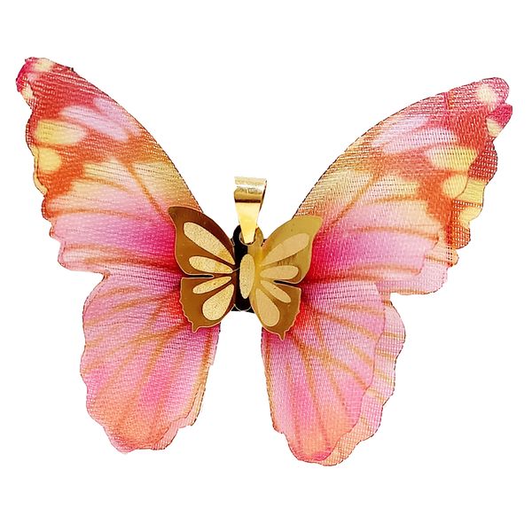 آویز گردنبند طلا 18 عیار زنانه مدل   پروانه کد 180