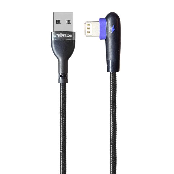 کابل تبدیل USB به لایتنینگ سیبراتون مدل S445 iطول 1 متر