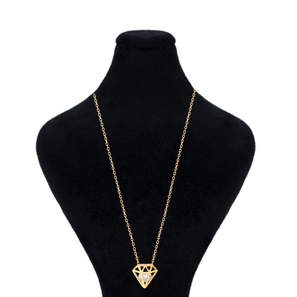 گردنبند طلا 18 عیار زنانه ماوی گالری مدل الماس
