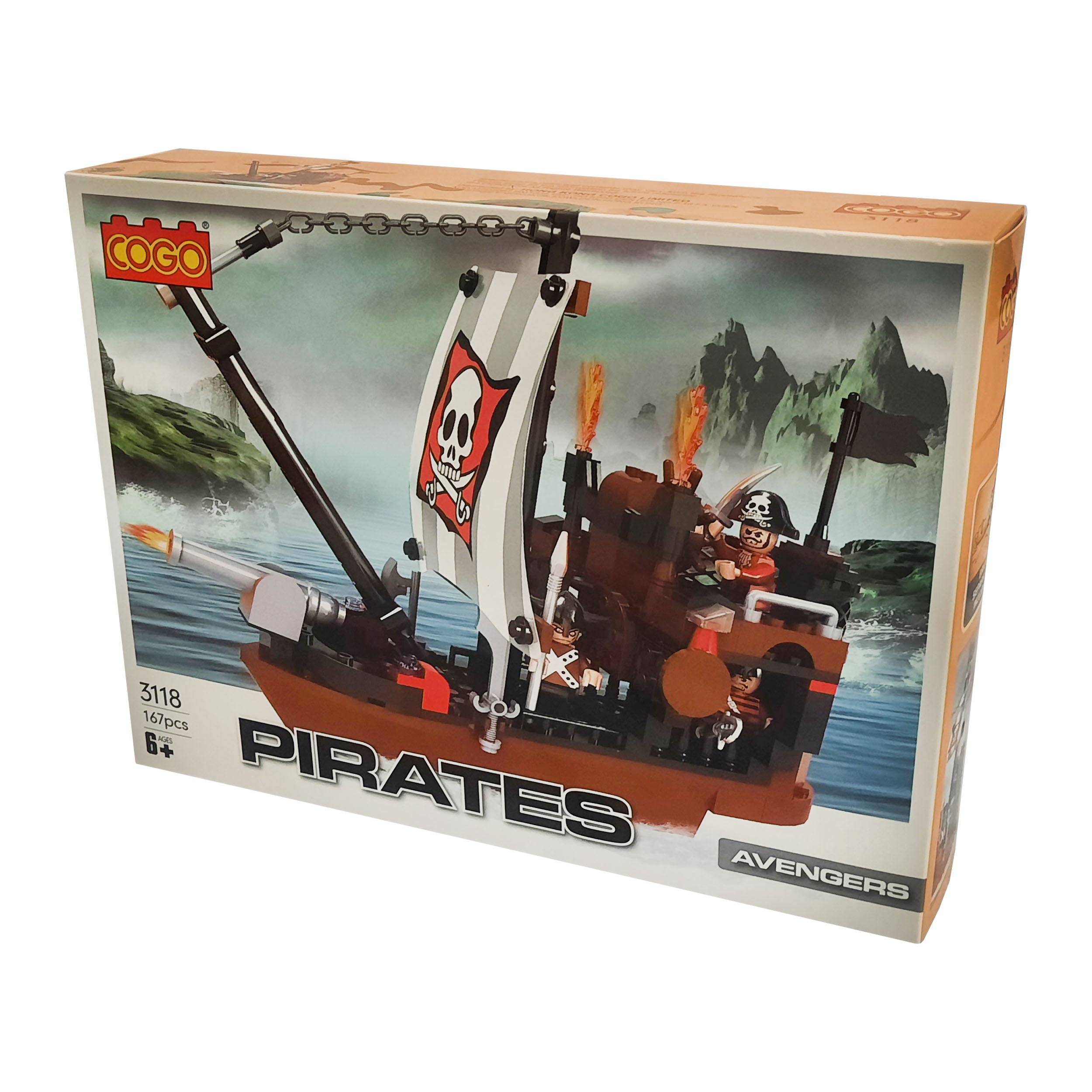 ساختنی کوگو طرح دزدان دریایی مدل PIRATES کد 3118