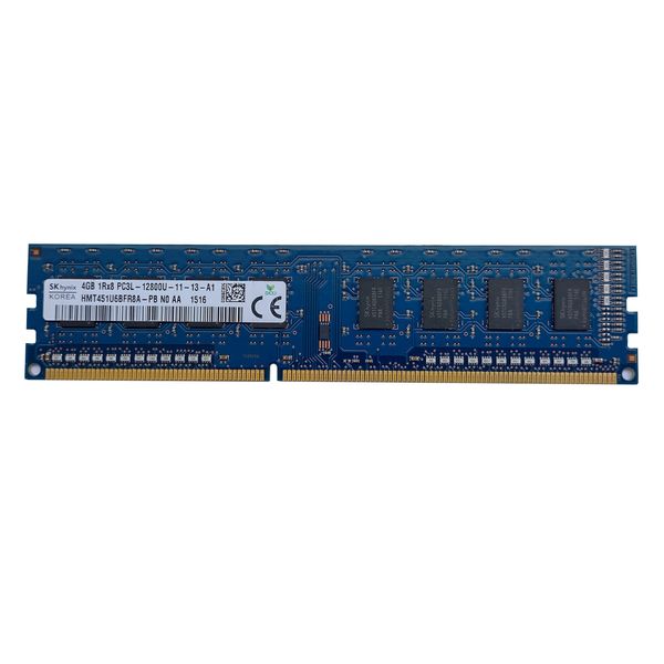 رم کامپیوتر DDR3 تک کاناله 1600 مگاهرتز CL11 اس کی هاینیکس مدل PC3L-12800U ظرفیت 4 گیگابایت