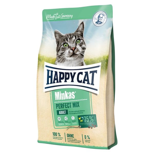 غذای خشک گربه هپی کت مدل Minkas Mix وزن ۱۰ کیلوگرم