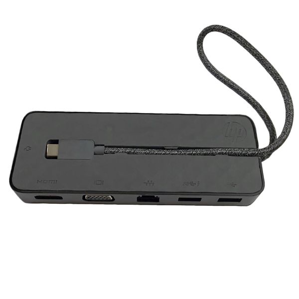 مبدل USB-C به HDMI / VGA / LAN / USB-C / USB-A اچ پی مدل Travel Dock