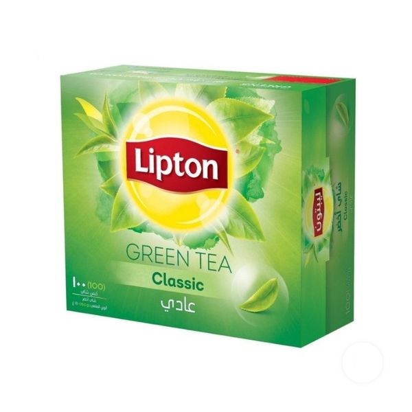 چای سبز کیسه ای Classic لیپتون بسته 100 عددی