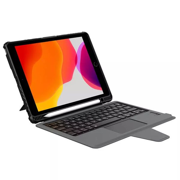 کیف کلاسوری کیبورددار نیلکین مدل Bumper Combo Keyboard مناسب برای تبلت اپل iPad 10.2 2019/2020/2021