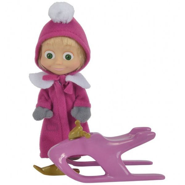 عروسک سیمبا مدل Masha Snow Bob Fun سایز خیلی کوچک