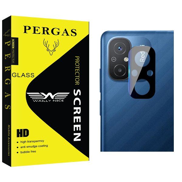 محافظ لنز گوشی وایلی نایس مدل Pergas 3D مناسب برای گوشی موبایل شیائومی Redmi 12C