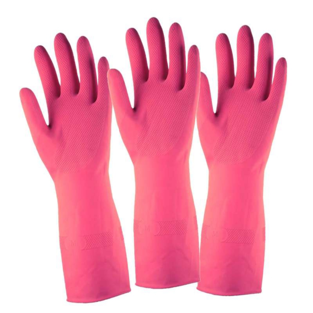 دستکش نظافت مدل مهری مجموعه 3 عددی