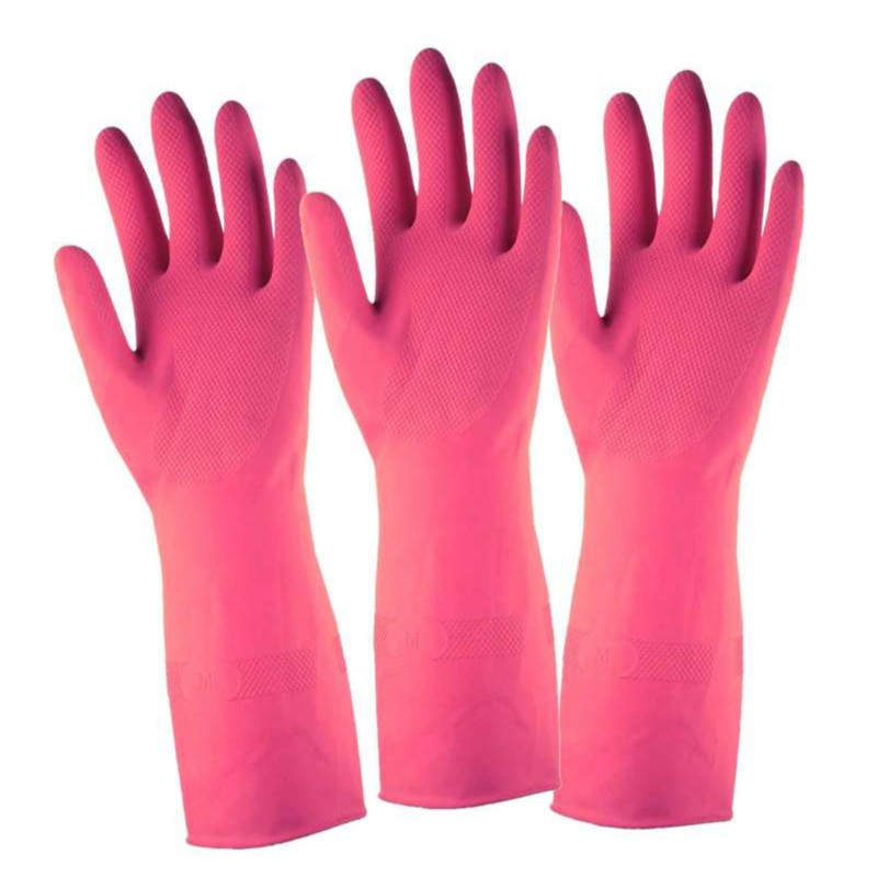 دستکش نظافت مدل یاس مجموعه 3 عددی