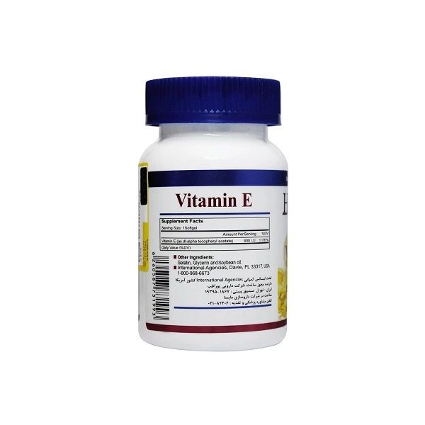 کپسول ژلاتینی ویتامین E 400 واحد هلث برست بسته 30 عددی
