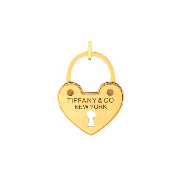 آویز گردنبند طلا 18 عیار زنانه ماوی گالری مدل قلب قفل دار تخت 3