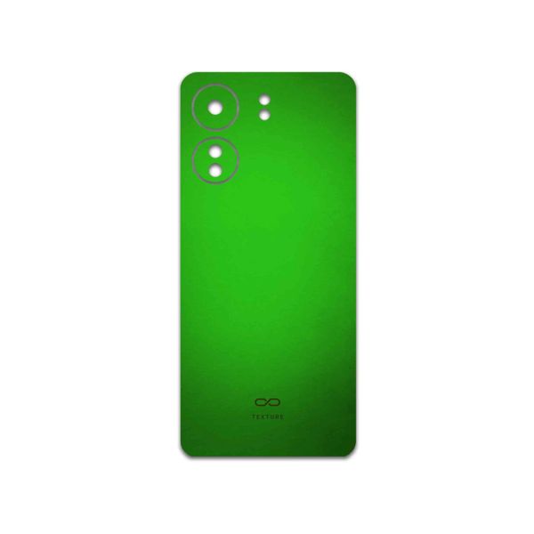 برچسب پوششی ماهوت مدل Metallic-Green مناسب برای گوشی موبایل شیائومی Poco C65