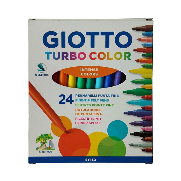 ماژیک رنگ آمیزی جیوتو مدل Turbo Color بسته 24 عددی