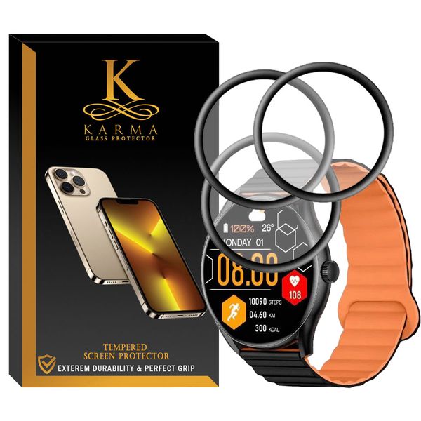 محافظ صفحه نمایش کارما مدل KA-PM مناسب برای ساعت هوشمند شیائومی Glorimi GS1 pro بسته سه عددی