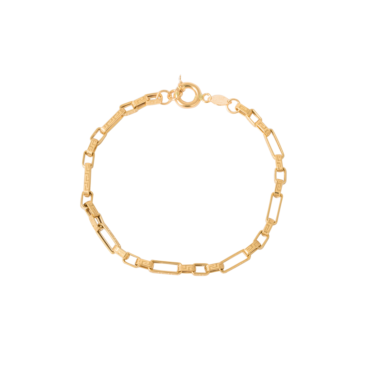 دستبند طلا 18 عیار زنانه پرسته مدل مکعبی
