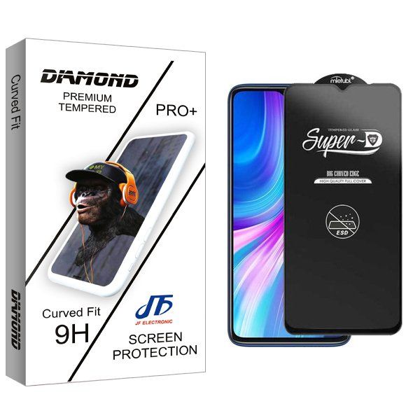 محافظ صفحه نمایش جی اف مدل Diamond SuperD_ESD مناسب برای گوشی موبایل شیائومی Redmi Note 8 Pro