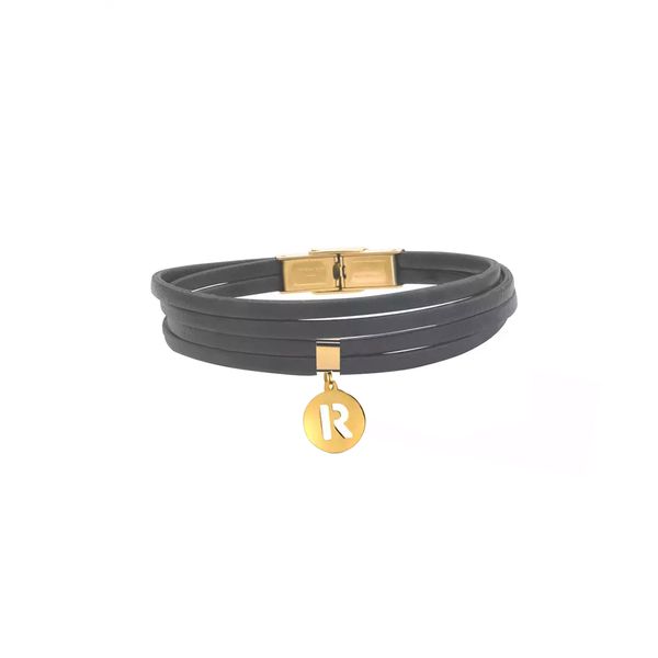 دستبند طلا 18 عیار زنانه روبی آرت گالری مدل حروف R - 1
