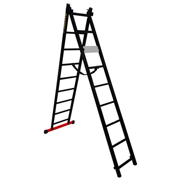 نردبان18 پله ماندگار مدل پارس به همراه پایه تعادل