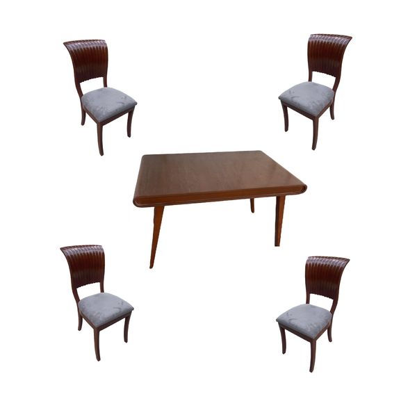 میز و صندلی ناهارخوری 4 نفره گالری چوب آشنایی مدل 835